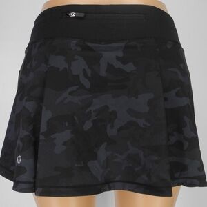 Lululemon Pace Rival LONG Skirt Heritage 365 Camo Black - Size 6